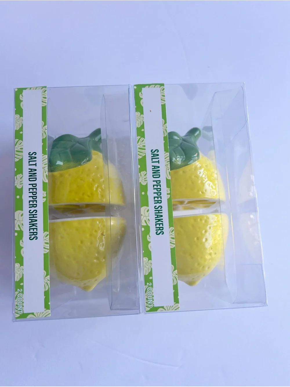 Yellow Lemon Salt and Pepper Shakers by
